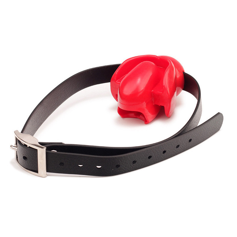 BDSMaster Bâillon Fix Tongue Rouge